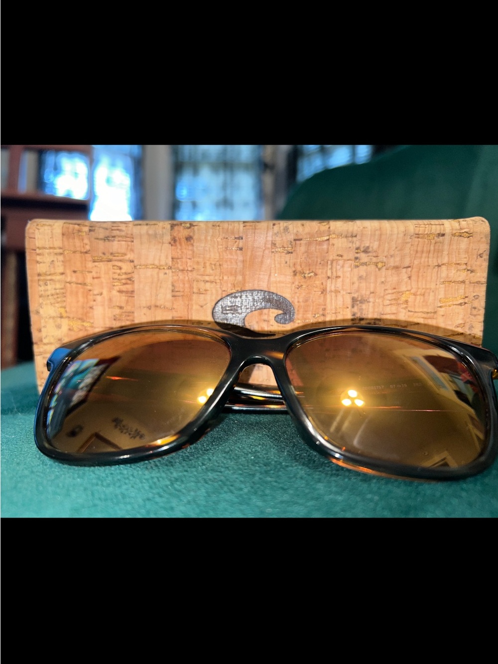Costa Black Frame Brown Amber Lens Women's Sunglasses